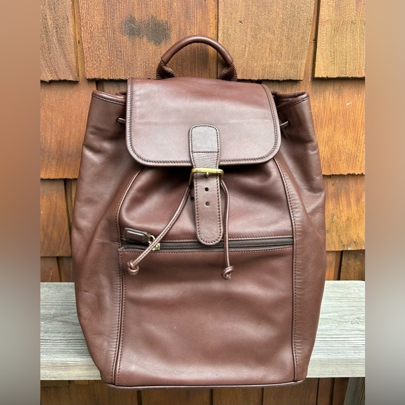 New 90s Vintage Coach XL travel backpack Weekender carry on unisex rucksack - Picture 1 of 17